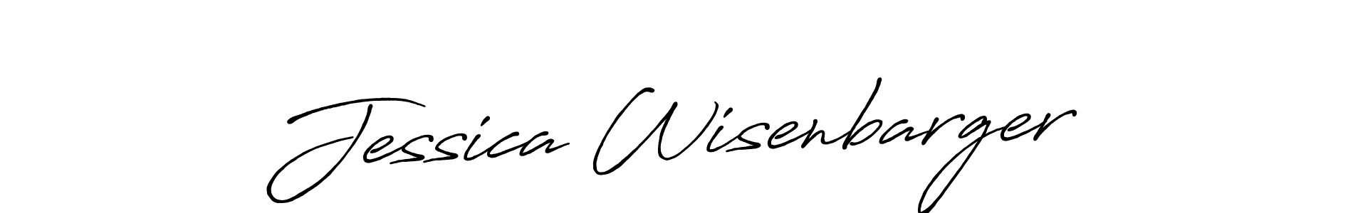 Jessica Wisenbarger stylish signature style. Best Handwritten Sign (Antro_Vectra_Bolder) for my name. Handwritten Signature Collection Ideas for my name Jessica Wisenbarger. Jessica Wisenbarger signature style 7 images and pictures png
