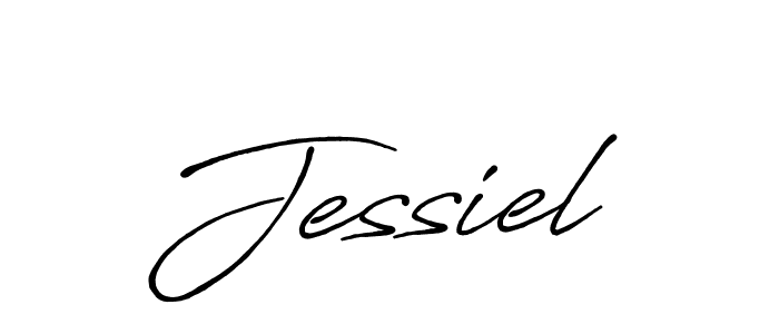How to make Jessiel name signature. Use Antro_Vectra_Bolder style for creating short signs online. This is the latest handwritten sign. Jessiel signature style 7 images and pictures png