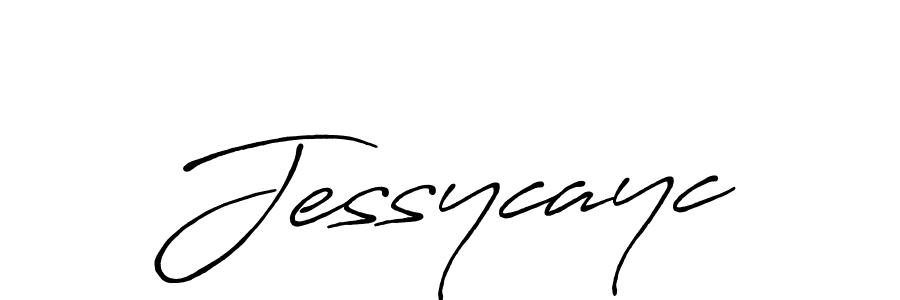 You should practise on your own different ways (Antro_Vectra_Bolder) to write your name (Jessycayc) in signature. don't let someone else do it for you. Jessycayc signature style 7 images and pictures png