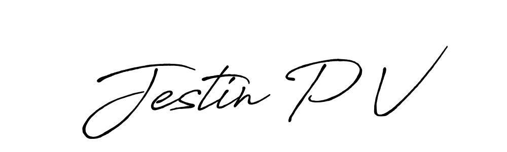 See photos of Jestin P V official signature by Spectra . Check more albums & portfolios. Read reviews & check more about Antro_Vectra_Bolder font. Jestin P V signature style 7 images and pictures png