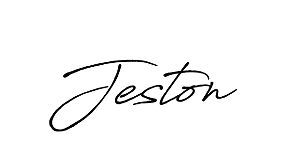 The best way (Antro_Vectra_Bolder) to make a short signature is to pick only two or three words in your name. The name Jeston include a total of six letters. For converting this name. Jeston signature style 7 images and pictures png