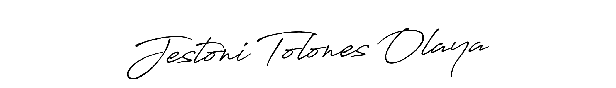 Best and Professional Signature Style for Jestoni Tolones Olaya. Antro_Vectra_Bolder Best Signature Style Collection. Jestoni Tolones Olaya signature style 7 images and pictures png