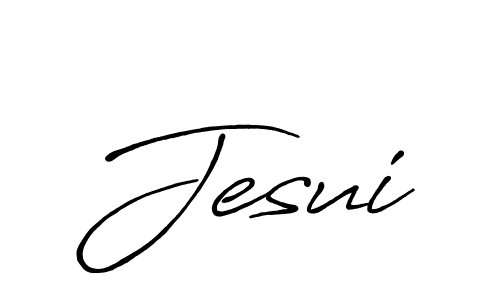 How to make Jesui name signature. Use Antro_Vectra_Bolder style for creating short signs online. This is the latest handwritten sign. Jesui signature style 7 images and pictures png