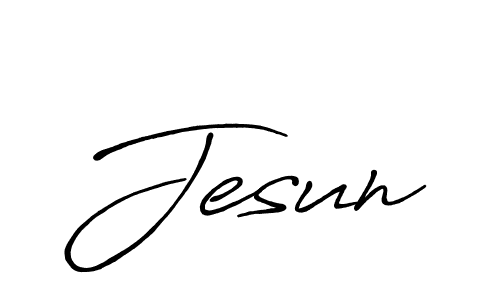 Once you've used our free online signature maker to create your best signature Antro_Vectra_Bolder style, it's time to enjoy all of the benefits that Jesun name signing documents. Jesun signature style 7 images and pictures png