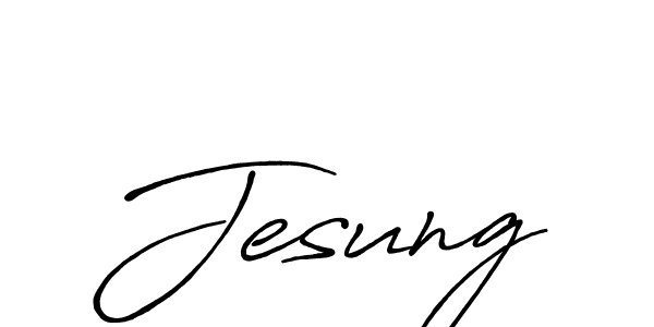 Once you've used our free online signature maker to create your best signature Antro_Vectra_Bolder style, it's time to enjoy all of the benefits that Jesung name signing documents. Jesung signature style 7 images and pictures png