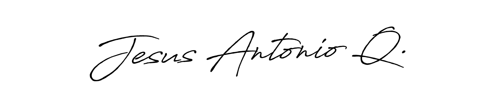 This is the best signature style for the Jesus Antonio Q. name. Also you like these signature font (Antro_Vectra_Bolder). Mix name signature. Jesus Antonio Q. signature style 7 images and pictures png