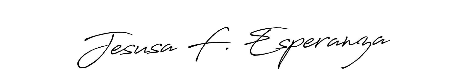 See photos of Jesusa F. Esperanza official signature by Spectra . Check more albums & portfolios. Read reviews & check more about Antro_Vectra_Bolder font. Jesusa F. Esperanza signature style 7 images and pictures png