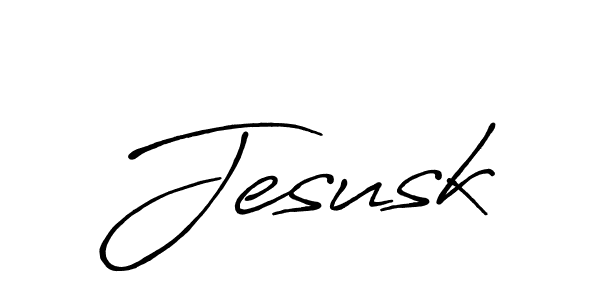 Jesusk stylish signature style. Best Handwritten Sign (Antro_Vectra_Bolder) for my name. Handwritten Signature Collection Ideas for my name Jesusk. Jesusk signature style 7 images and pictures png