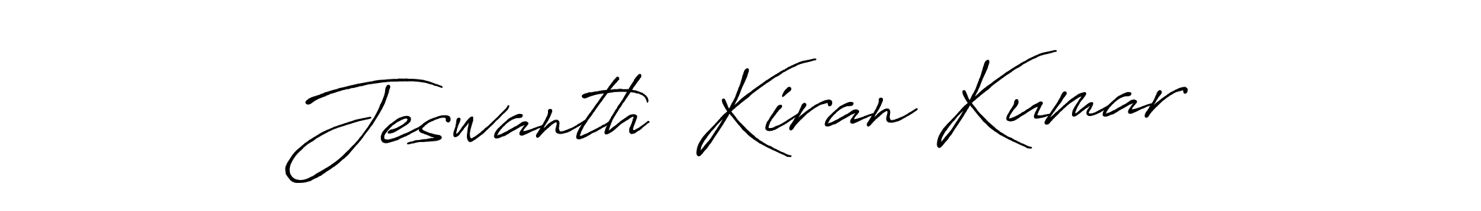 Antro_Vectra_Bolder is a professional signature style that is perfect for those who want to add a touch of class to their signature. It is also a great choice for those who want to make their signature more unique. Get Jeswanth  Kiran Kumar name to fancy signature for free. Jeswanth  Kiran Kumar signature style 7 images and pictures png