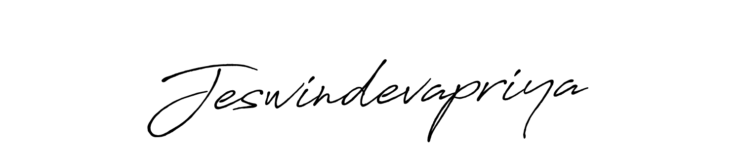 Design your own signature with our free online signature maker. With this signature software, you can create a handwritten (Antro_Vectra_Bolder) signature for name Jeswindevapriya. Jeswindevapriya signature style 7 images and pictures png