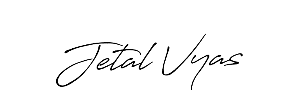 Make a short Jetal Vyas signature style. Manage your documents anywhere anytime using Antro_Vectra_Bolder. Create and add eSignatures, submit forms, share and send files easily. Jetal Vyas signature style 7 images and pictures png