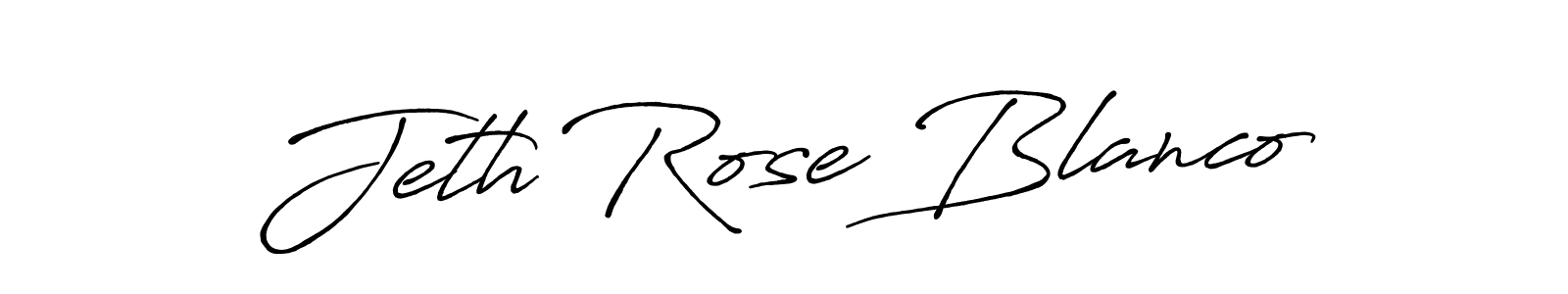 How to make Jeth Rose Blanco signature? Antro_Vectra_Bolder is a professional autograph style. Create handwritten signature for Jeth Rose Blanco name. Jeth Rose Blanco signature style 7 images and pictures png