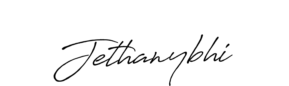 Make a beautiful signature design for name Jethanybhi. With this signature (Antro_Vectra_Bolder) style, you can create a handwritten signature for free. Jethanybhi signature style 7 images and pictures png