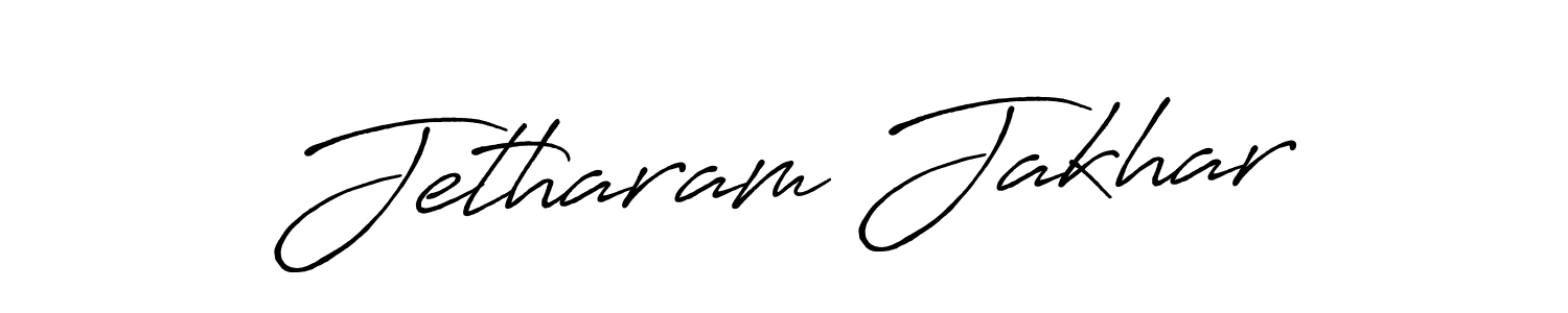 Use a signature maker to create a handwritten signature online. With this signature software, you can design (Antro_Vectra_Bolder) your own signature for name Jetharam Jakhar. Jetharam Jakhar signature style 7 images and pictures png