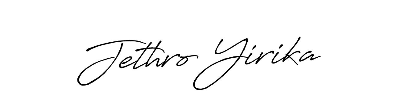 Also You can easily find your signature by using the search form. We will create Jethro Yirika name handwritten signature images for you free of cost using Antro_Vectra_Bolder sign style. Jethro Yirika signature style 7 images and pictures png