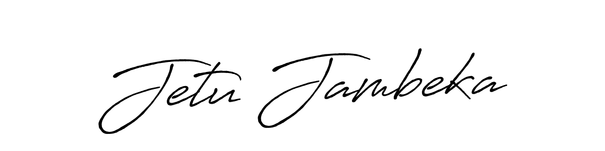 Also You can easily find your signature by using the search form. We will create Jetu Jambeka name handwritten signature images for you free of cost using Antro_Vectra_Bolder sign style. Jetu Jambeka signature style 7 images and pictures png