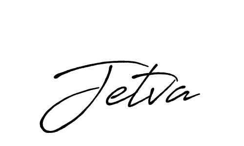 Design your own signature with our free online signature maker. With this signature software, you can create a handwritten (Antro_Vectra_Bolder) signature for name Jetva. Jetva signature style 7 images and pictures png