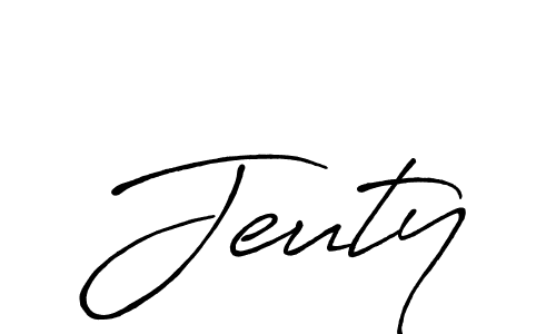 You can use this online signature creator to create a handwritten signature for the name Jeuty. This is the best online autograph maker. Jeuty signature style 7 images and pictures png