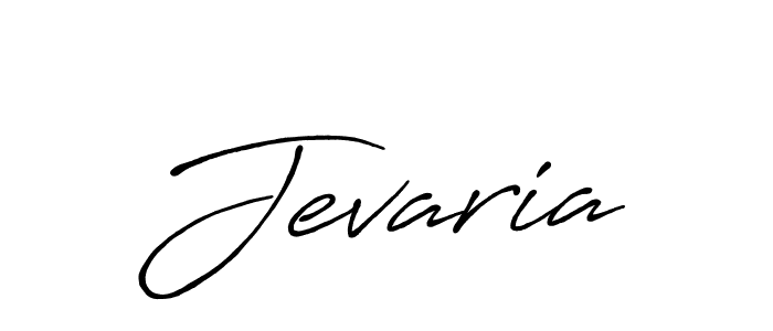 Use a signature maker to create a handwritten signature online. With this signature software, you can design (Antro_Vectra_Bolder) your own signature for name Jevaria. Jevaria signature style 7 images and pictures png