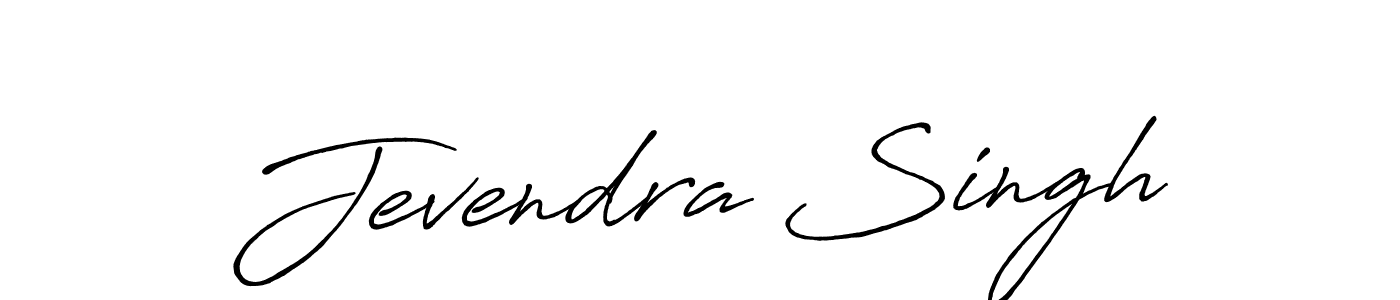 Create a beautiful signature design for name Jevendra Singh. With this signature (Antro_Vectra_Bolder) fonts, you can make a handwritten signature for free. Jevendra Singh signature style 7 images and pictures png