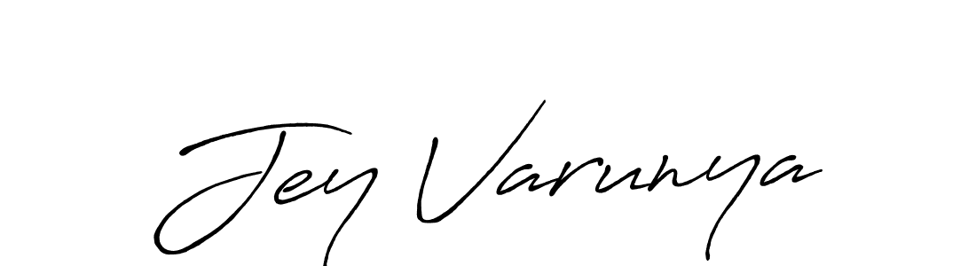 Similarly Antro_Vectra_Bolder is the best handwritten signature design. Signature creator online .You can use it as an online autograph creator for name Jey Varunya. Jey Varunya signature style 7 images and pictures png