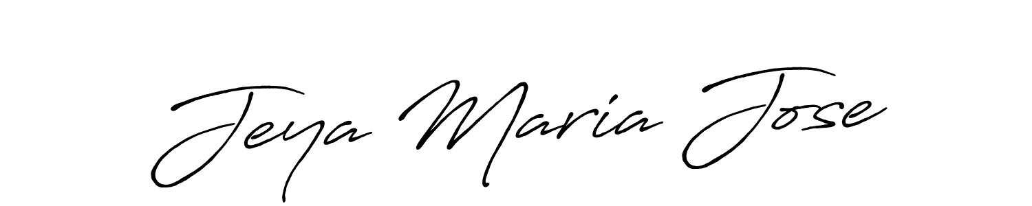 Create a beautiful signature design for name Jeya Maria Jose. With this signature (Antro_Vectra_Bolder) fonts, you can make a handwritten signature for free. Jeya Maria Jose signature style 7 images and pictures png