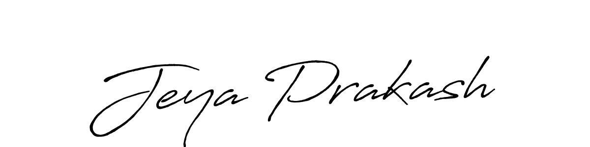 Create a beautiful signature design for name Jeya Prakash. With this signature (Antro_Vectra_Bolder) fonts, you can make a handwritten signature for free. Jeya Prakash signature style 7 images and pictures png