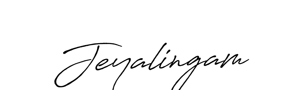 Create a beautiful signature design for name Jeyalingam. With this signature (Antro_Vectra_Bolder) fonts, you can make a handwritten signature for free. Jeyalingam signature style 7 images and pictures png