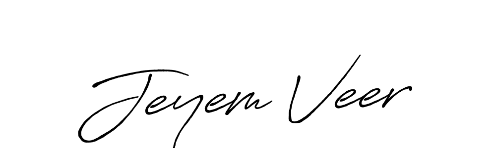 Once you've used our free online signature maker to create your best signature Antro_Vectra_Bolder style, it's time to enjoy all of the benefits that Jeyem Veer name signing documents. Jeyem Veer signature style 7 images and pictures png