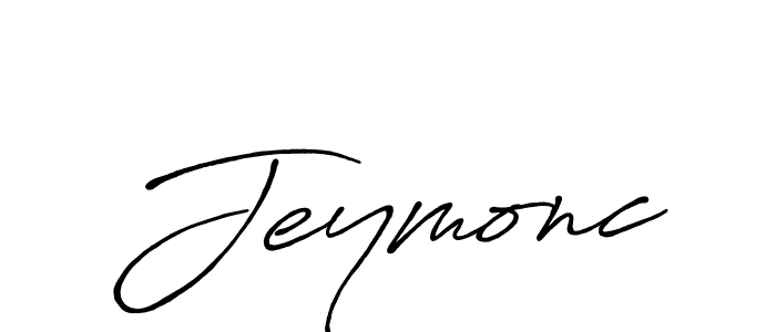 How to make Jeymonc name signature. Use Antro_Vectra_Bolder style for creating short signs online. This is the latest handwritten sign. Jeymonc signature style 7 images and pictures png