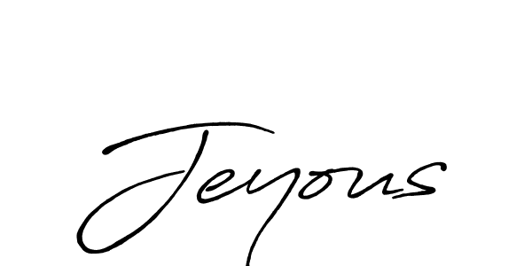 Create a beautiful signature design for name Jeyous. With this signature (Antro_Vectra_Bolder) fonts, you can make a handwritten signature for free. Jeyous signature style 7 images and pictures png