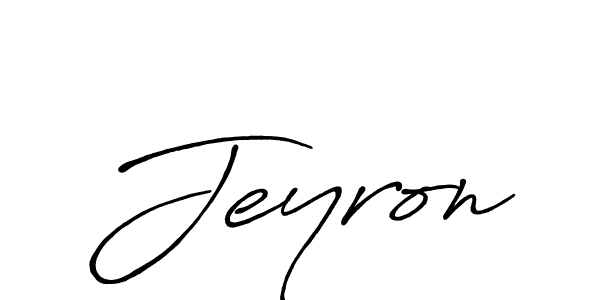 Similarly Antro_Vectra_Bolder is the best handwritten signature design. Signature creator online .You can use it as an online autograph creator for name Jeyron. Jeyron signature style 7 images and pictures png