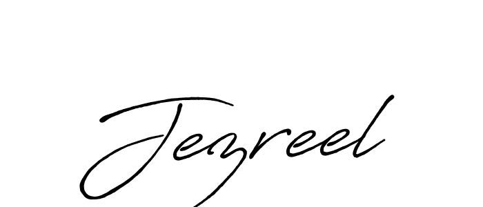 Design your own signature with our free online signature maker. With this signature software, you can create a handwritten (Antro_Vectra_Bolder) signature for name Jezreel. Jezreel signature style 7 images and pictures png