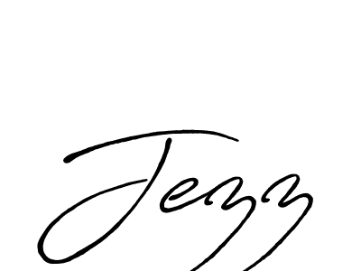 Antro_Vectra_Bolder is a professional signature style that is perfect for those who want to add a touch of class to their signature. It is also a great choice for those who want to make their signature more unique. Get Jezz name to fancy signature for free. Jezz signature style 7 images and pictures png