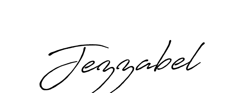 Also You can easily find your signature by using the search form. We will create Jezzabel name handwritten signature images for you free of cost using Antro_Vectra_Bolder sign style. Jezzabel signature style 7 images and pictures png