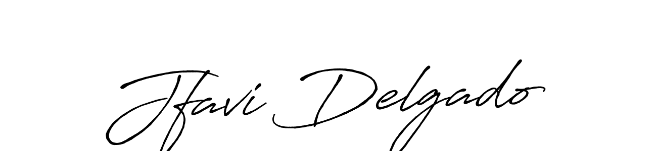 Make a beautiful signature design for name Jfavi Delgado. With this signature (Antro_Vectra_Bolder) style, you can create a handwritten signature for free. Jfavi Delgado signature style 7 images and pictures png