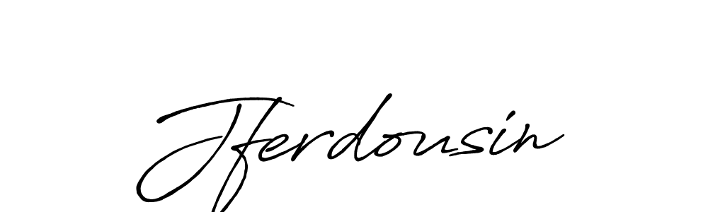 Use a signature maker to create a handwritten signature online. With this signature software, you can design (Antro_Vectra_Bolder) your own signature for name Jferdousin. Jferdousin signature style 7 images and pictures png