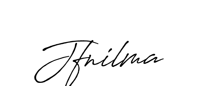 How to make Jfnilma name signature. Use Antro_Vectra_Bolder style for creating short signs online. This is the latest handwritten sign. Jfnilma signature style 7 images and pictures png