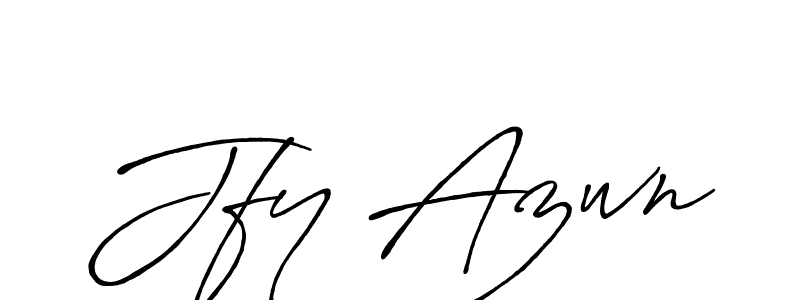 Design your own signature with our free online signature maker. With this signature software, you can create a handwritten (Antro_Vectra_Bolder) signature for name Jfy Azwn. Jfy Azwn signature style 7 images and pictures png