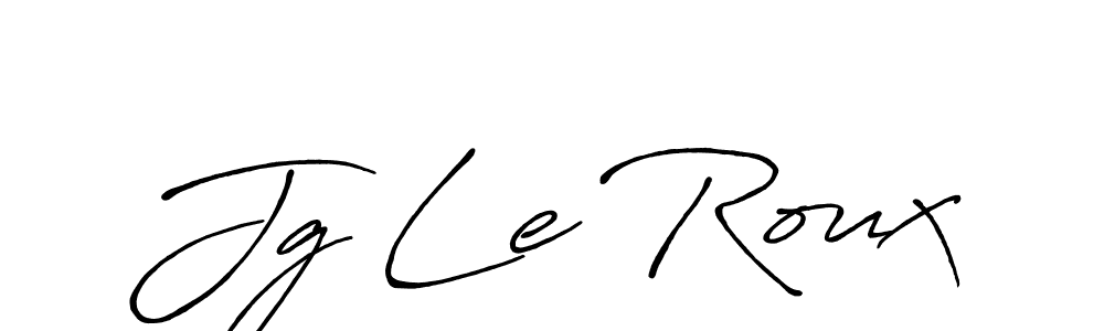 How to make Jg Le Roux name signature. Use Antro_Vectra_Bolder style for creating short signs online. This is the latest handwritten sign. Jg Le Roux signature style 7 images and pictures png