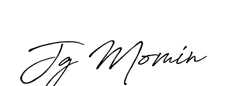 How to make Jg Momin signature? Antro_Vectra_Bolder is a professional autograph style. Create handwritten signature for Jg Momin name. Jg Momin signature style 7 images and pictures png