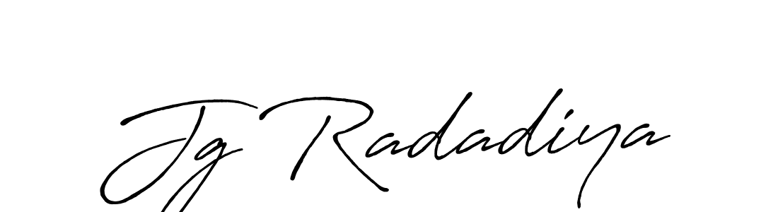 Make a beautiful signature design for name Jg Radadiya. Use this online signature maker to create a handwritten signature for free. Jg Radadiya signature style 7 images and pictures png