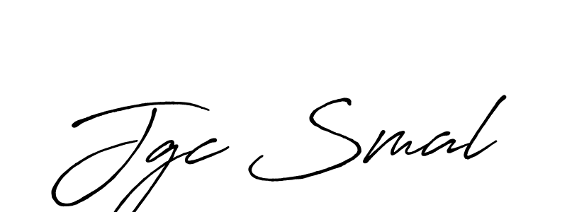 Also You can easily find your signature by using the search form. We will create Jgc Smal name handwritten signature images for you free of cost using Antro_Vectra_Bolder sign style. Jgc Smal signature style 7 images and pictures png