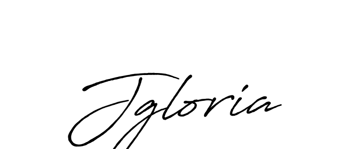 Create a beautiful signature design for name Jgloria. With this signature (Antro_Vectra_Bolder) fonts, you can make a handwritten signature for free. Jgloria signature style 7 images and pictures png