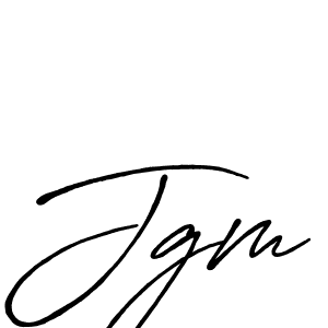 Design your own signature with our free online signature maker. With this signature software, you can create a handwritten (Antro_Vectra_Bolder) signature for name Jgm. Jgm signature style 7 images and pictures png