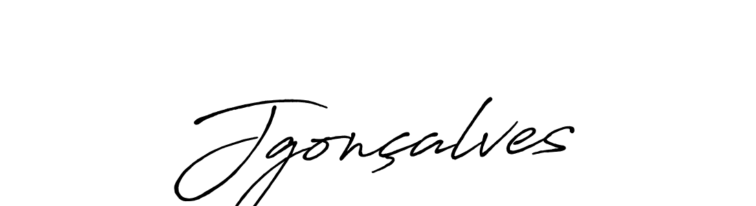 Use a signature maker to create a handwritten signature online. With this signature software, you can design (Antro_Vectra_Bolder) your own signature for name Jgonçalves. Jgonçalves signature style 7 images and pictures png