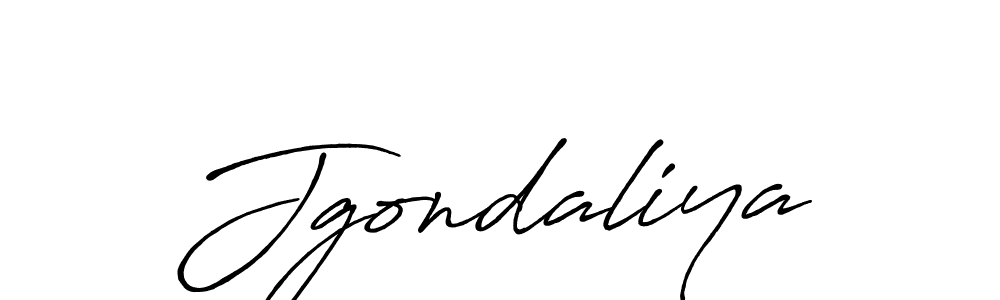 Use a signature maker to create a handwritten signature online. With this signature software, you can design (Antro_Vectra_Bolder) your own signature for name Jgondaliya. Jgondaliya signature style 7 images and pictures png