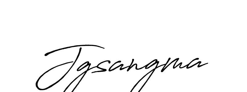 How to make Jgsangma signature? Antro_Vectra_Bolder is a professional autograph style. Create handwritten signature for Jgsangma name. Jgsangma signature style 7 images and pictures png