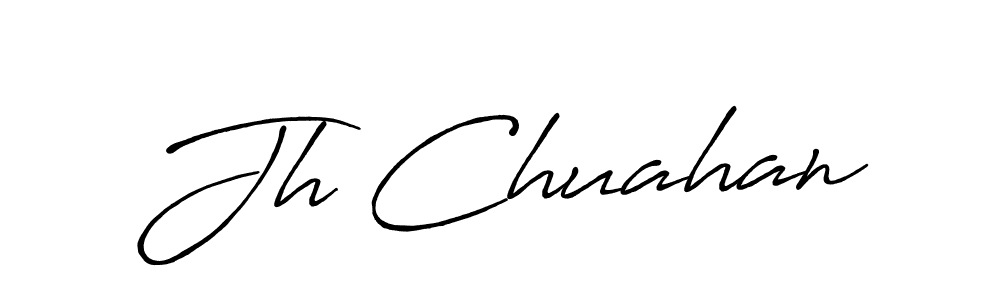 Use a signature maker to create a handwritten signature online. With this signature software, you can design (Antro_Vectra_Bolder) your own signature for name Jh Chuahan. Jh Chuahan signature style 7 images and pictures png