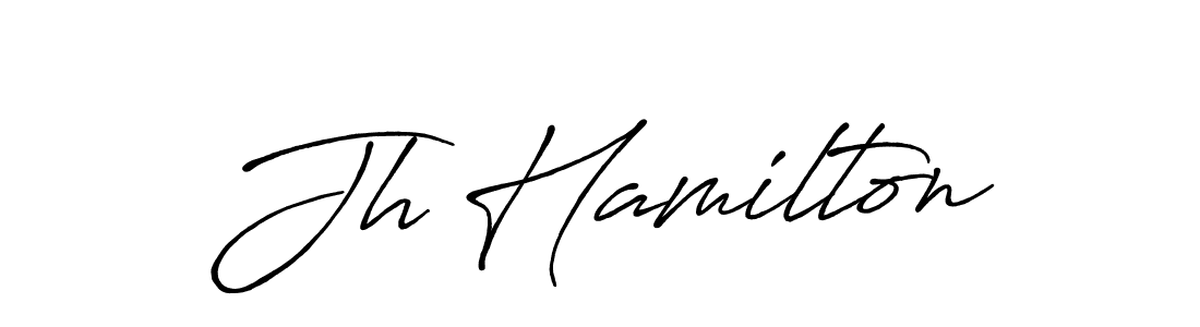 Use a signature maker to create a handwritten signature online. With this signature software, you can design (Antro_Vectra_Bolder) your own signature for name Jh Hamilton. Jh Hamilton signature style 7 images and pictures png